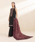Women's Unstitched Light Khaddar Multi Embroidered 3 Piece Suit